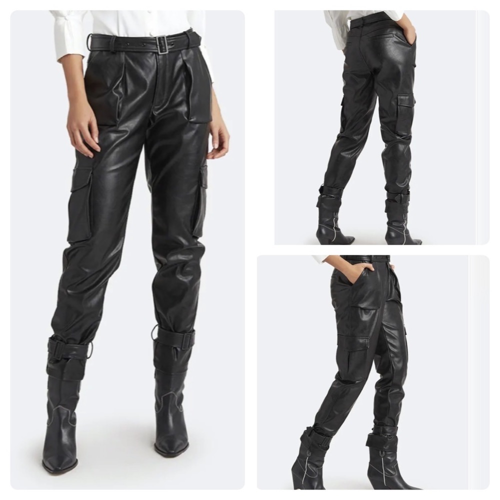 Bridget Buckled Cuff Vegan Leather Pants
Choosy